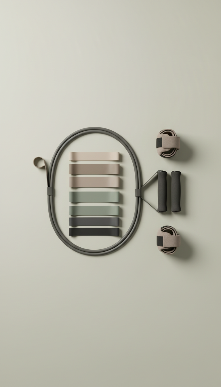Resistance Bands Set In Neutral Tones